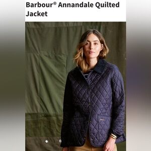 Barbour Annandale Women's Quilted Utility Jacket - Dark Blue